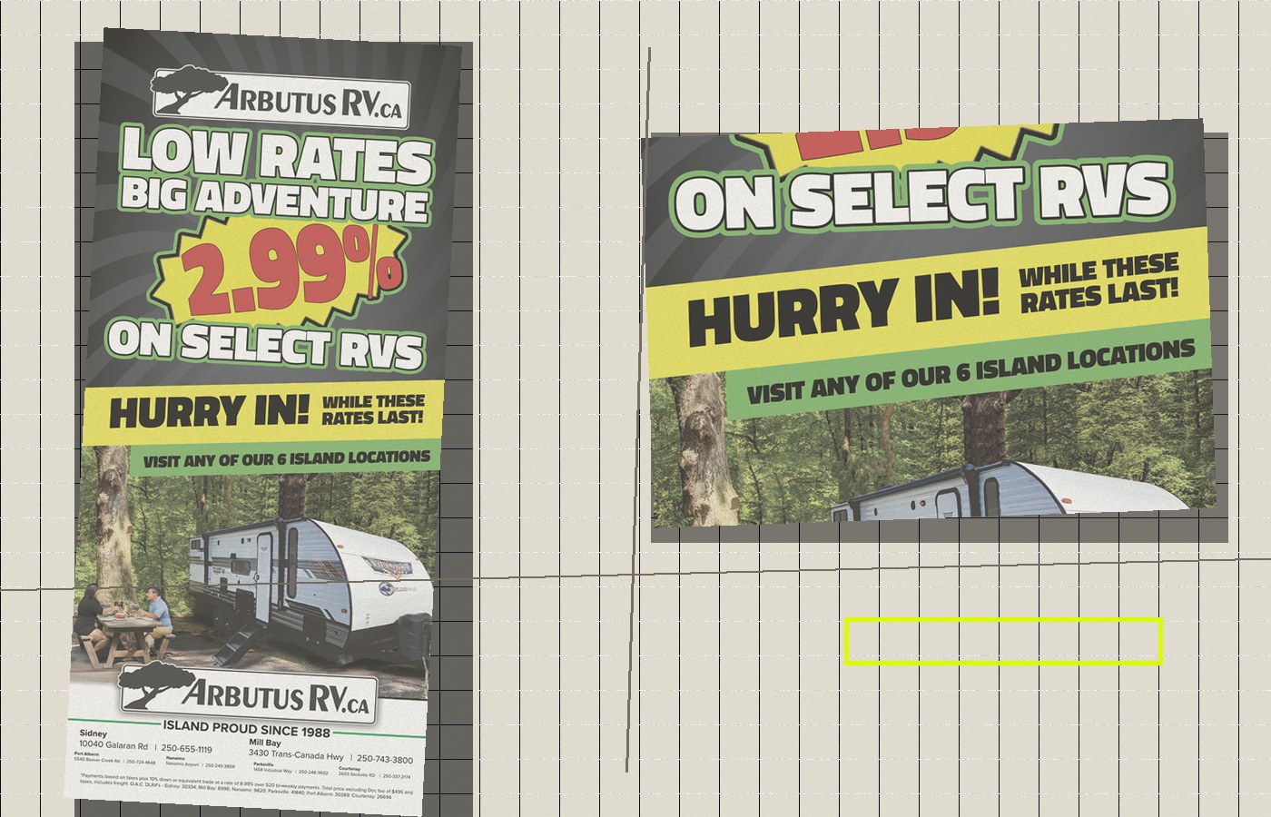 Arbutus RV marketing experience