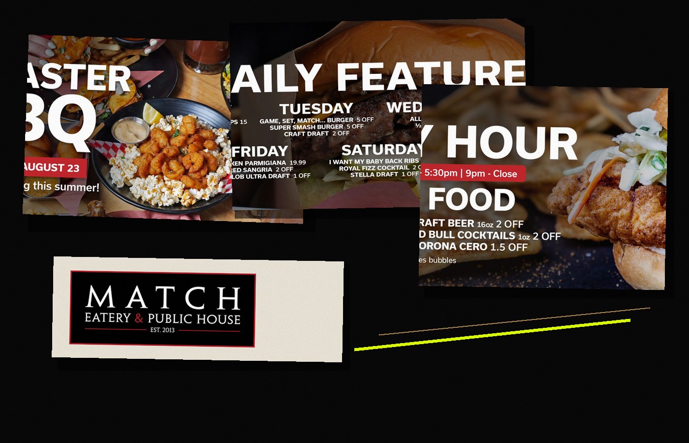 Match Eatery & Public House experience